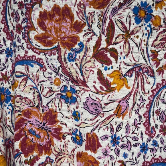 100% Linen Floral Top - Picture 5 of 5